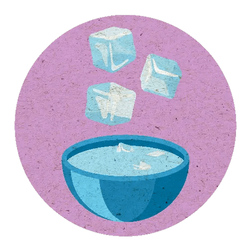 1. Prepare icy water